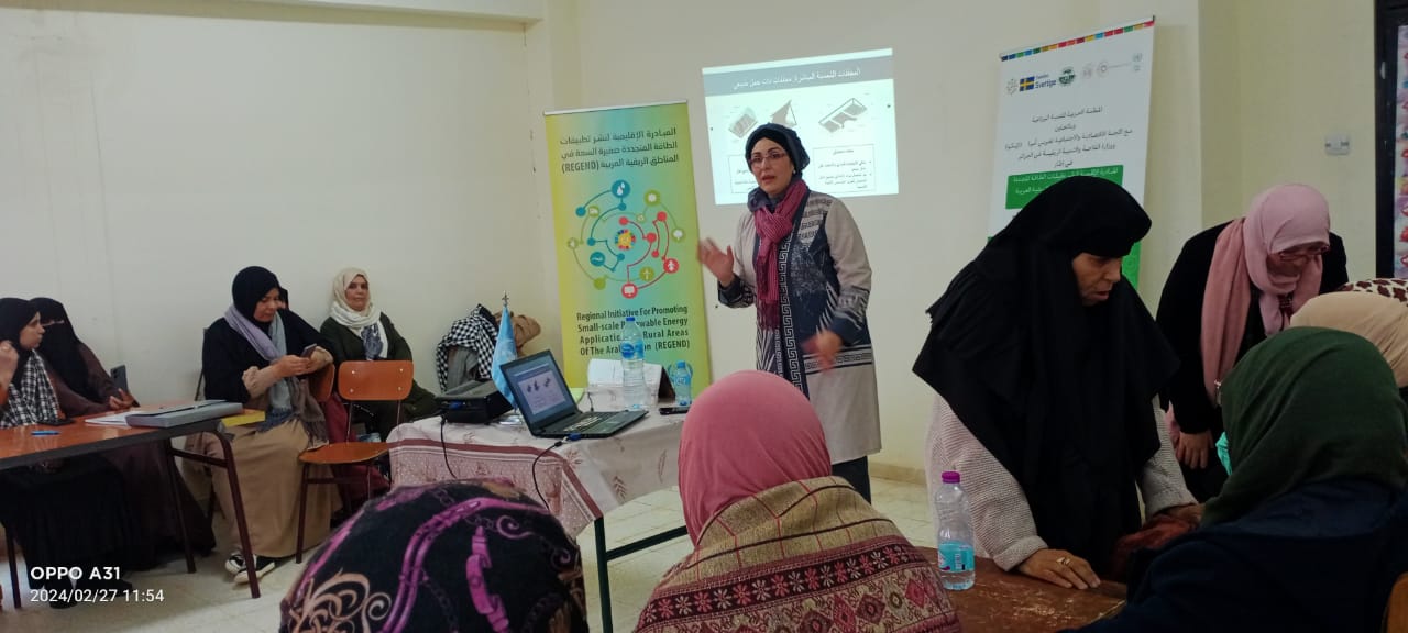Trainer delivering presentation