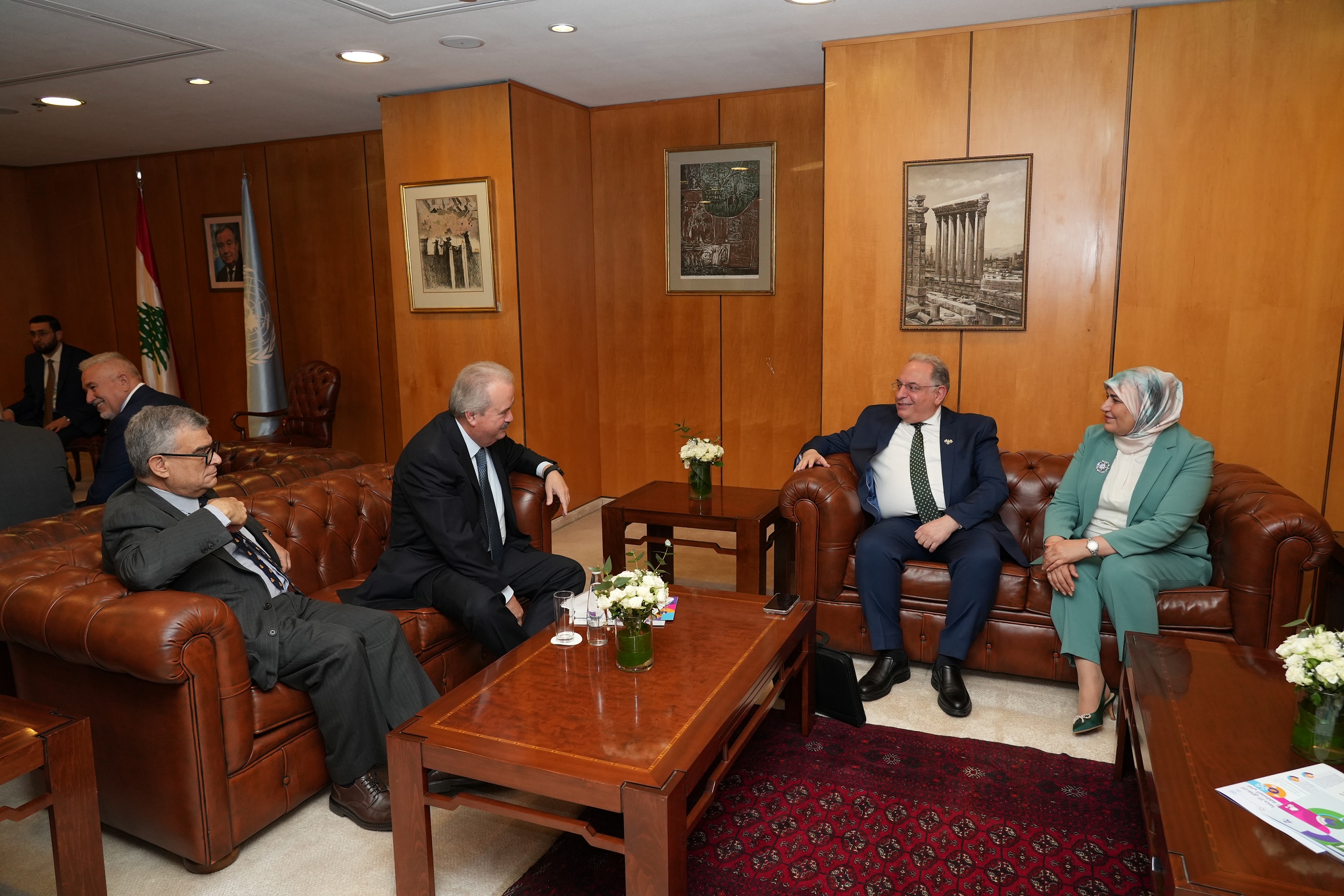 officials seated in the VIP room