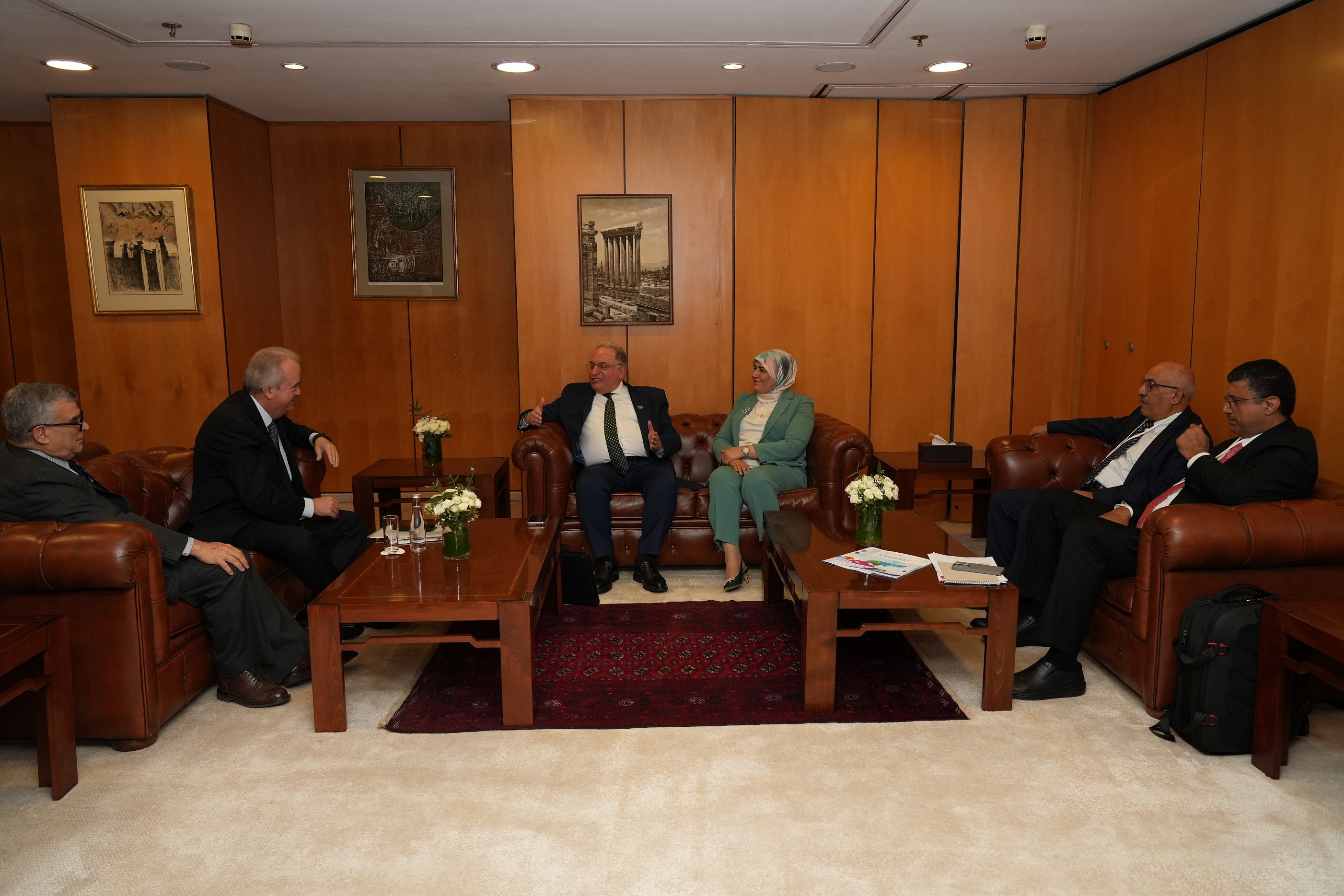 officials seated in the VIP room