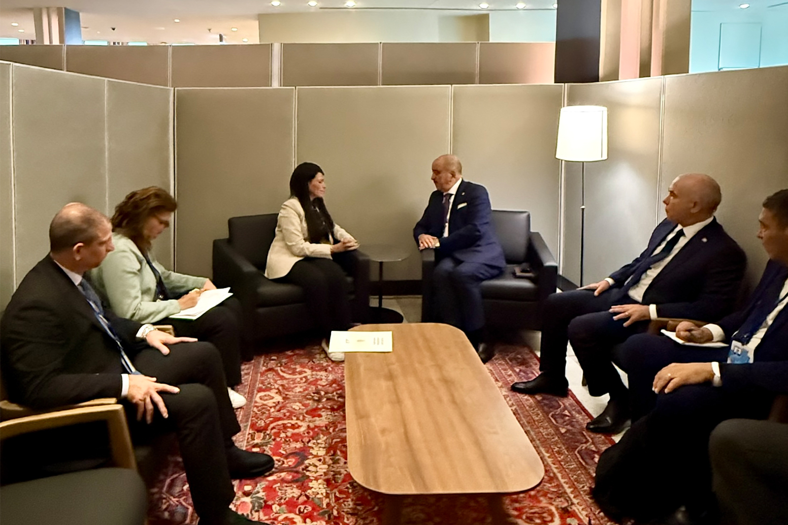 Two delegations in bilateral meeting