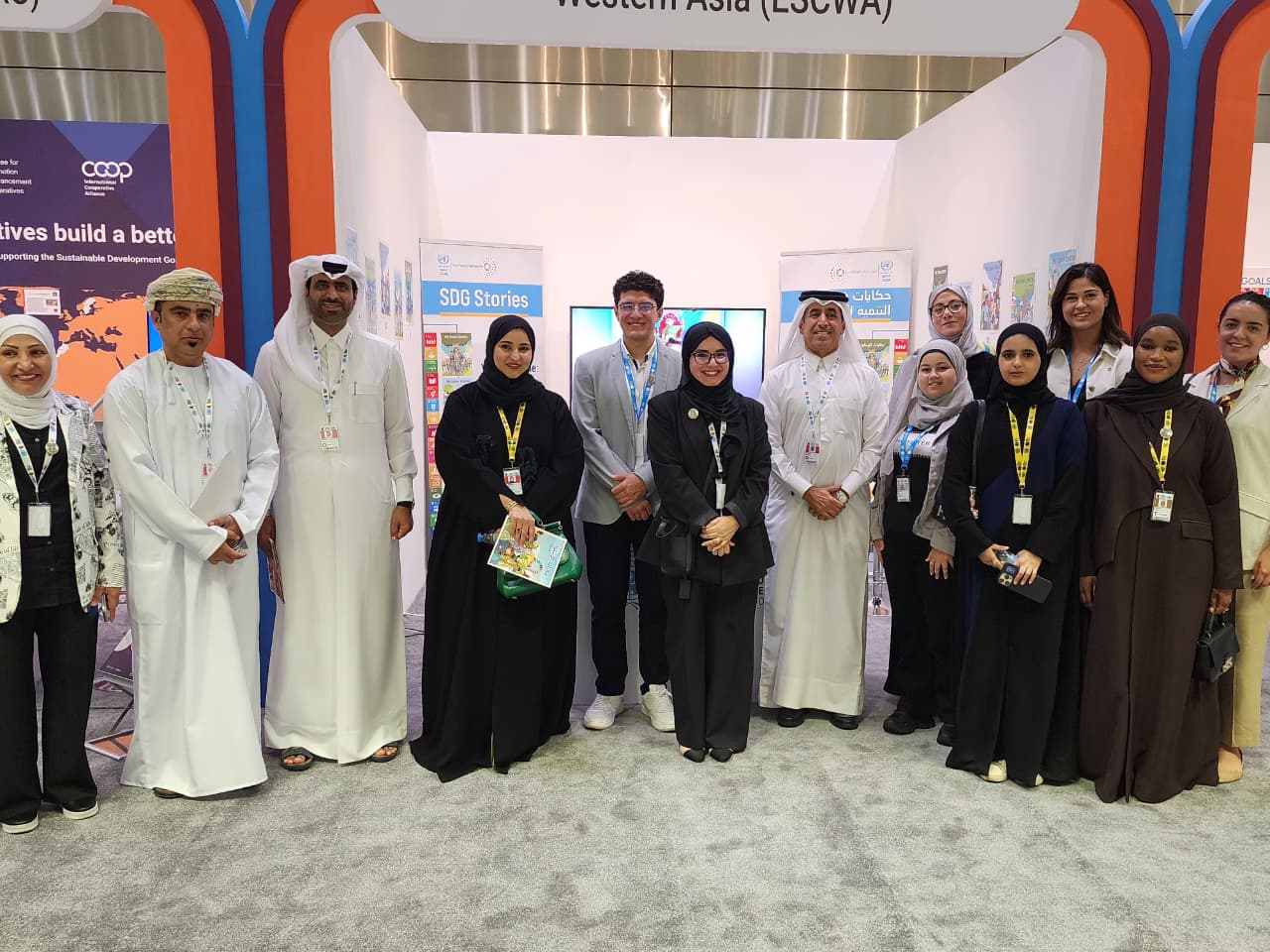 group photo for youth with SDG stories team