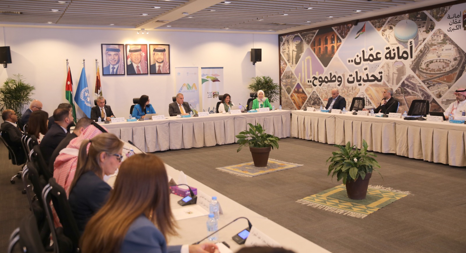 Panel in wide shot