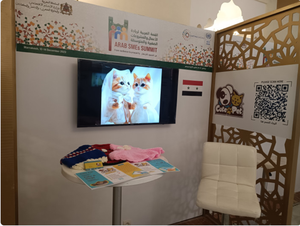 Exhibitor at the Arab SMEs Summit makes his first international shipment