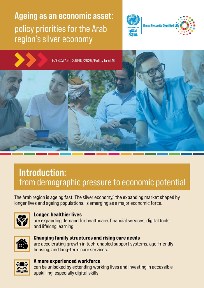 Ageing as an economic asset: policy priorities for the Arab region’s silver economy
