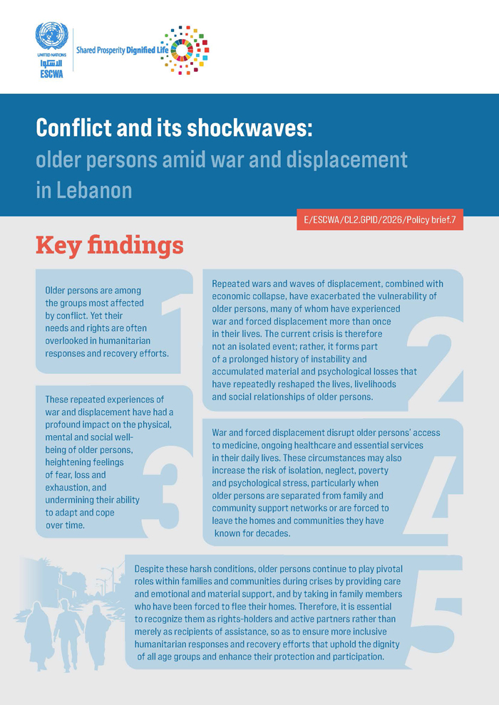 Conflict and its shockwaves: older persons amid war and displacement in Lebanon