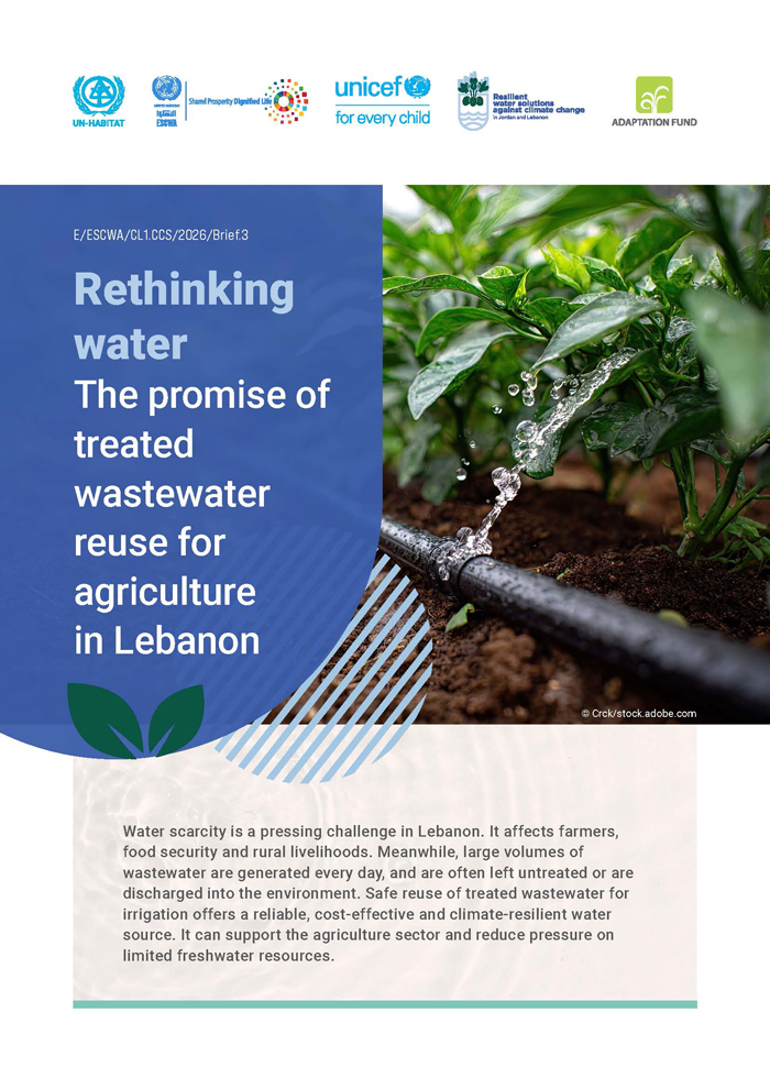 Rethinking water: the promise of treated wastewater reuse for agriculture in Lebanon