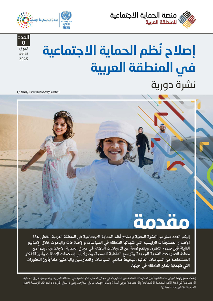 إصلاح نُُظم الحماية الاجتماعية في المنطقة العربية, العدد 0