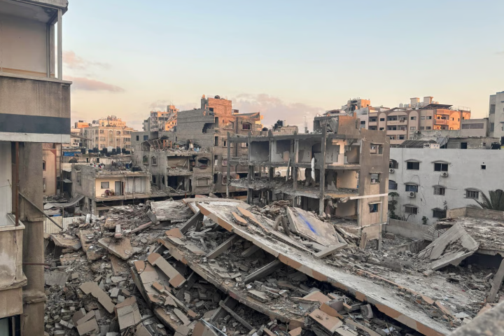 Devastation of a city