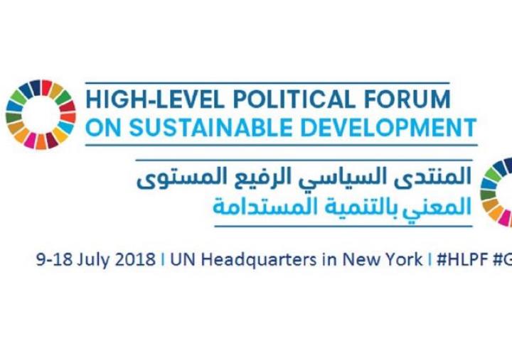 HLPF title in English and Arabic