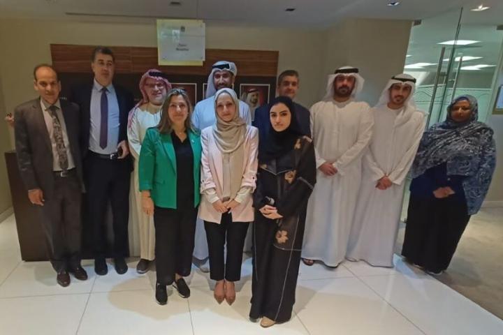 Group photo of participants in the event on Launching the Global Economywide Trade Simulator Interface for the United Arab Emirates