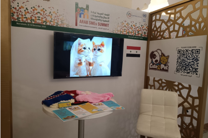 Exhibitor at the Arab SMEs Summit makes his first international shipment