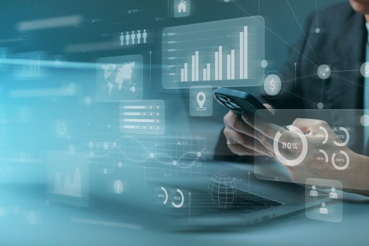 vecteezy business intelligence and big data analysis technology