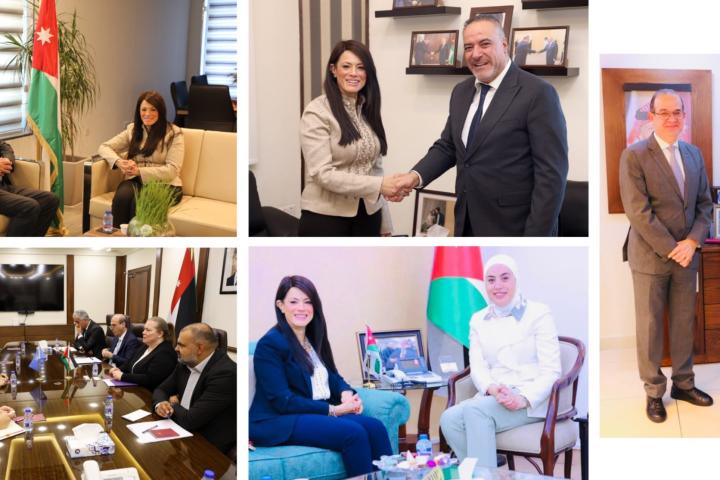 Collage of the visits to ministers